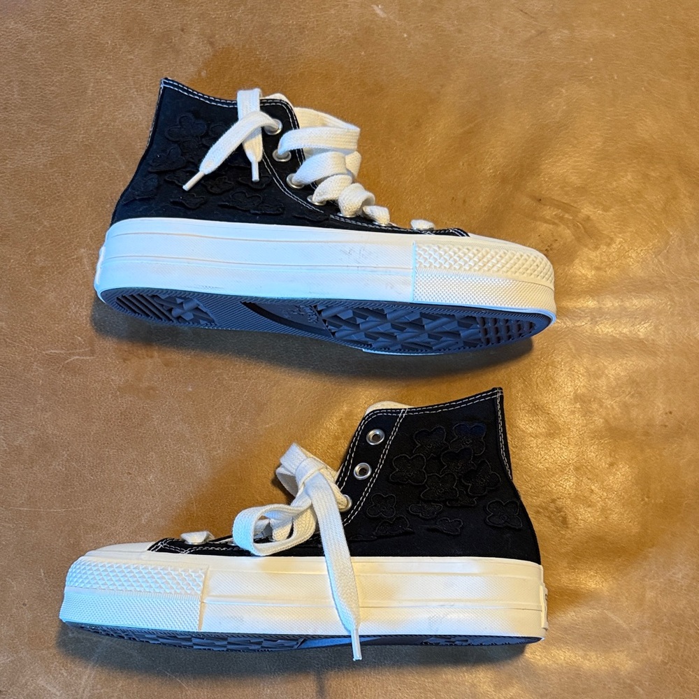 Converse Black and White High-Top Sneakers
